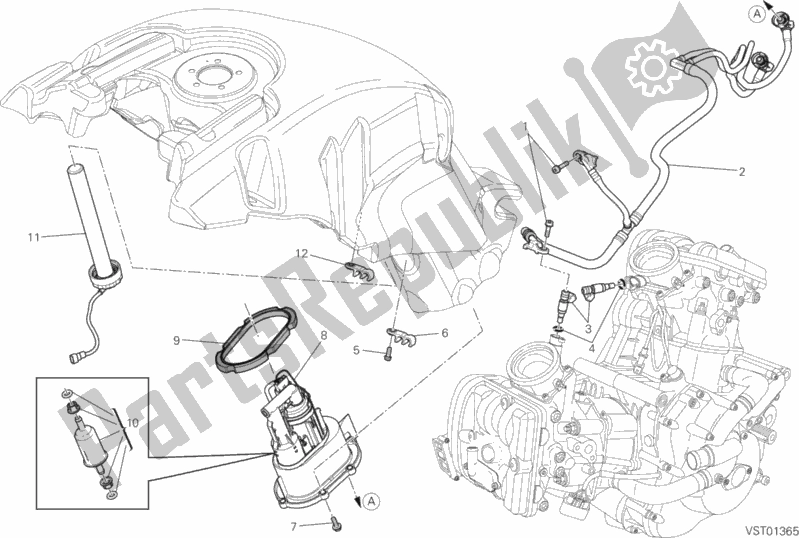 Toutes les pièces pour le Pompe à Essence du Ducati Diavel Carbon FL Thailand 1200 2018